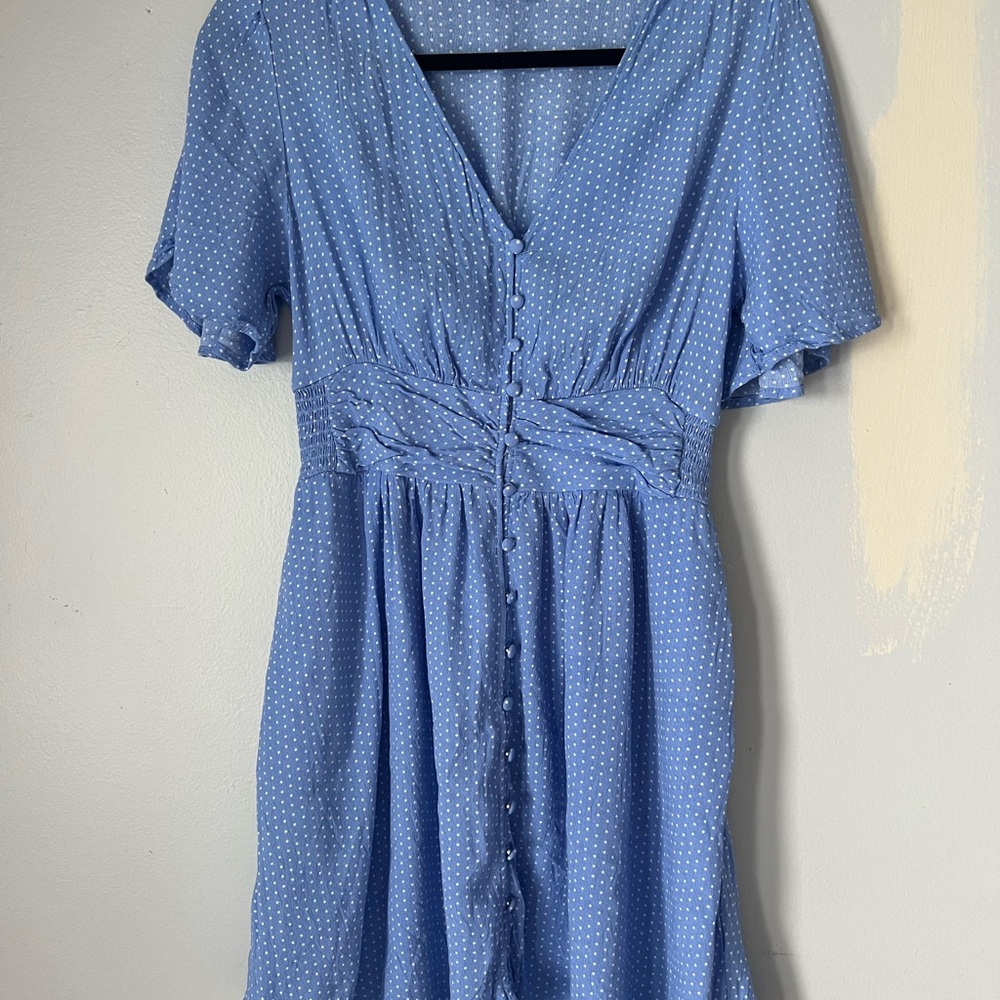 Blue Polka Dot Dress